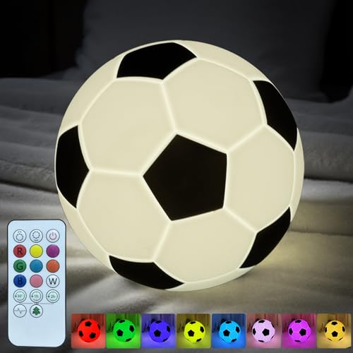 Lámpara de Mesa de Noche de Silicona Balón de Fútbol