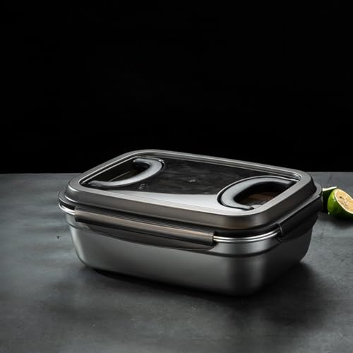 Tirczil キムチ保管容器 ステンレス製 蓋付き 大容量 密閉容器 漏れ防止 冷凍・冷蔵庫用 食品保存容器 弁当箱 食洗器 OK キムチ・野菜・肉保存 保存コンテナ P6