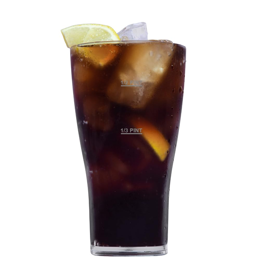 AIOS Tritan Renew Plastic Tumblers | Virtually Unbreakable and Dishwasher Safe | 380ml Capacity | Ideal for All Occasions | BPA-Free, Made in UK (4, Clear)