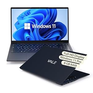VALE Notebook - Laptop mit 15, 6" Full-HD IPS - N150 Quad-Core Prozessor - 8 GB RAM Speicher - 512 GB SSD Festplatte - UHD Graphics - Windows 11 Pro