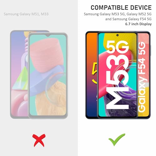 Image of SupCares Tempered Glass for Samsung Galaxy M53, Samsung Galaxy M52 and Samsung Galaxy F54 (6.7 Inch) With Installation Kit | Military-Grade Gorilla Screen Protector | Edge to Edge Coverage | Black