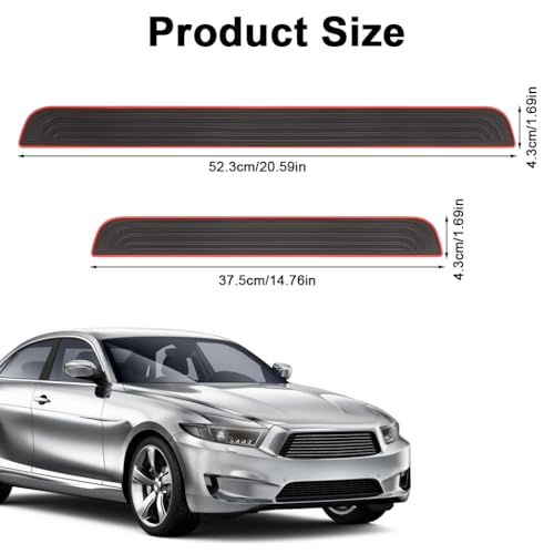 Image of STHIRA Car Door Sill Protector, Self-Adhesive, Pack of 4, 20.5 /14.7 in