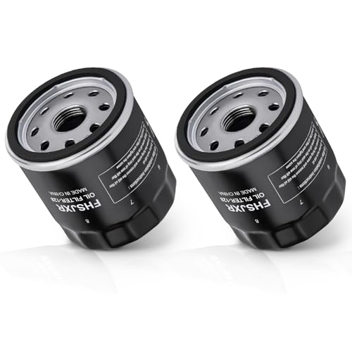 FHSJXR 49065-0724 Oil Filter 49065-7010 AM107423 for kawasaki FX850V FX801V FJ180V FH381-721V FH601-770D FX751-FX1000V Models Club Car 1016467 S-tens 120-634 49065-2071 Engine Oil Filter Pack of 2
