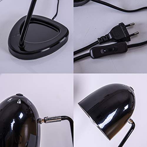 Ij Injuicy Metal Adjustable Desk Lamp- Modern Children Students Learning Table Lamp For Work Office Reading Led Decorative Night Table Lamp Decor (Black) #TOP6