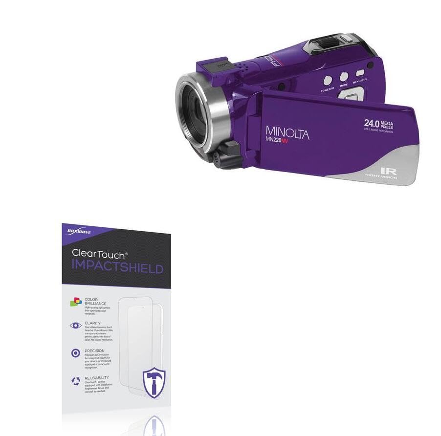 BoxWave Screen Protector Compatible with Minolta MN220NV - ClearTouch ImpactShield (2-Pack), Impenetrable Screen Protector Flexible Film