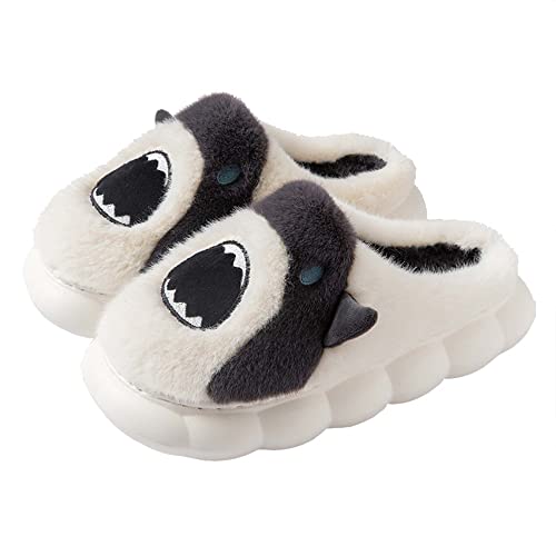 Hopelong Women's Cute Rabbit Ears Plush House Slippers - Non-Slip Fluffy Indoor Warm Animal Slippers