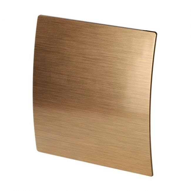 Decorative Extractor Fan Front Cover 160mm x 60mm Gold Brushed Metal