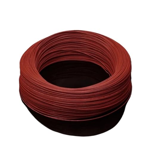 Fil électrique isolé FEP 300V Xuro - Câble électronique cuivre 10m 22 AWG rouge
