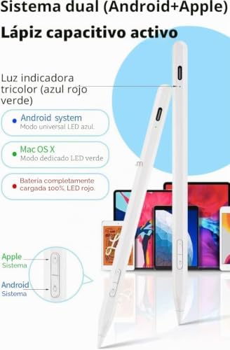 Lápiz capacitivo activo compatible con iPhone 16 Pro Max y 17 Air recargable 4