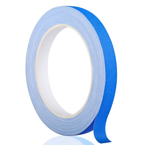 GEYYANG Spike Tape, Blue Fluorescent Gaffers Tape 1/2 inch x 20 Yards, Black Light UV Reactive...