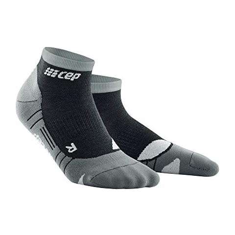 CEP - HIKING LIGHT MERINO LOW CUT SOCKS REDESIGN für Herren | Wandersocken aus Merinowolle mit Kompression in Steingrau / Grau | Größe IV Cover