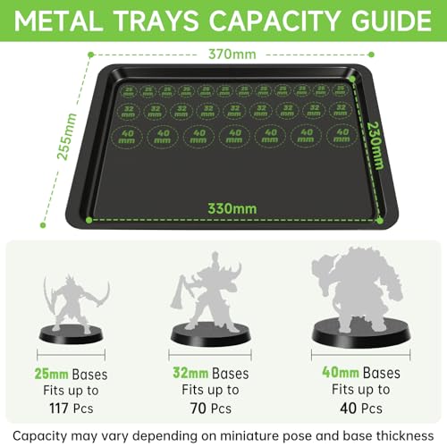 Image of Miniatures Storage Case Miniatures Transport Case Aluminum Alloy Frame with Lock (X-Large Size)