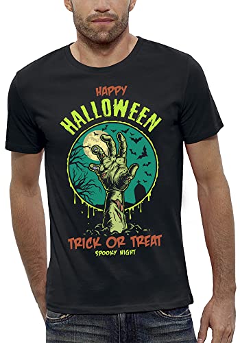 T-Shirt Zombie Halloween Homme Ambiance Cimetière Vêtement Horreur