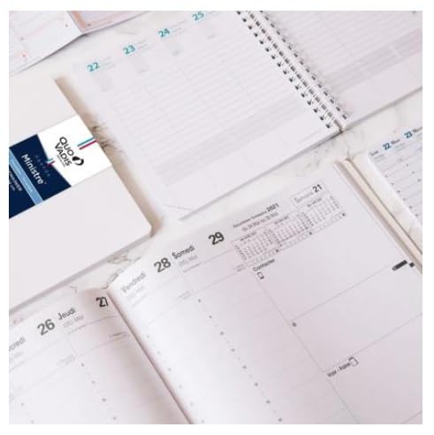 Quo Vadis - Agenda - Spirale - Euréquart S - Agenda settimanale - Francese - 13 mesi da dicembre 2025 a dicembre 2026-24x30 cm - Carta Clairefontaine bianca