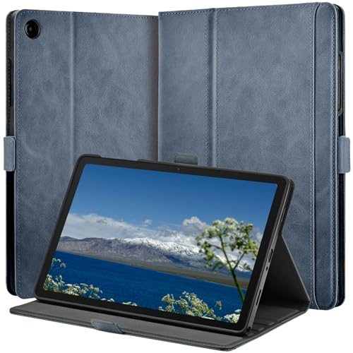 Étui Samsung Galaxy Tab A11+ A11 Plus A9+ Plus 11 pouces bleu avec rabat magnétique et veille