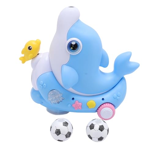 Niños Electric Dolphin Toy Electric Light Music Universal Dolphin Floating Blow Ball Baby Lindo Fun Toy para Niños y Niñas