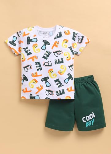 Image of Toonyport Boys Summer 3 Packs Of T-shirts and Shorts Combo Set (Multicolors)