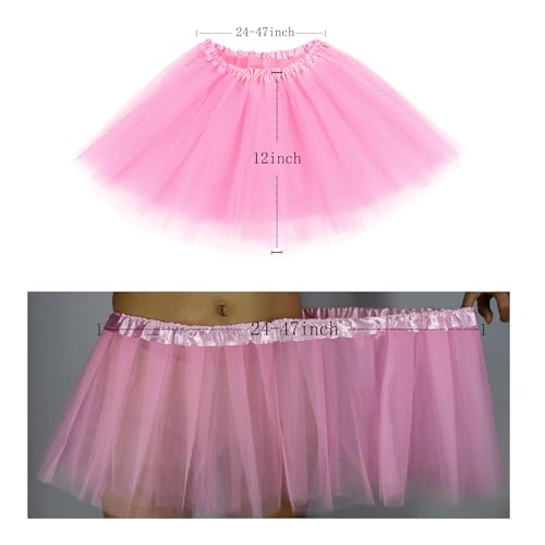XINXIYAN Tutu Skirts for Women 4 or 5 Layers Girls Halloween Costume Adult Party Favor Dance Tulle Skirts4