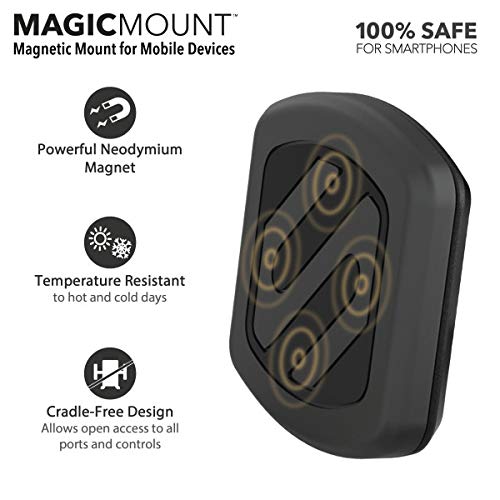 Scosche Mag12V-Xces0 Magicmount Magnetic Phone Holder Mount For Car Cigarette Lighter - With Usb Charging Outlet, Universal With All Devices - Phone Lighter Mount #TOP3