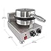 ALDKitchen Waffle Cone Maker | Commercial Ice Cream Cone Maker | Stainless Steel | Teflon | Manual Control | 110V(Single)