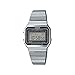 Produktbild Casio Unisex Quartz Armbanduhr, 36.00mm GehäusegröÃe mit LCD digital Zifferblatt und Silber Metallarmband Armband A700WE-1AEF