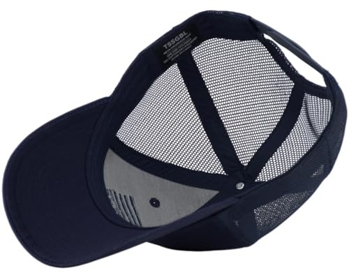 Image of TSSGBL USA Flag Trucker Hat - OSFM & XXL Big Head Fit, Adjustable Mesh Snapback American Patriotic Baseball Cap