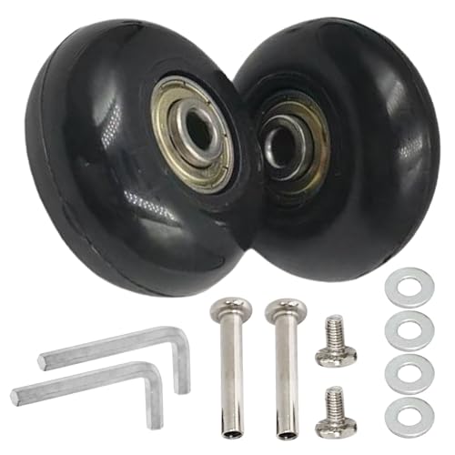Replacement Luggage Wheels 50x21mm Suitcase Wheels Repair Repair Set Wear-Resistant Trolley Casters for Trolley Bag, Inline Skate and Caster Board
