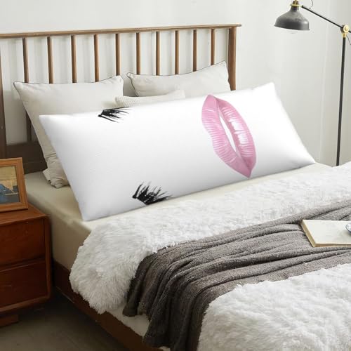 Housse de coussin de corps long blanc esthétique et taie douce - 8