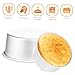 LALADEFIEE 3pcs Round Cake Tins Aluminum Baking Pans for Chiffon Cakes Nonstick Molds Easy Release Versatile for All Desserts for Home Baking