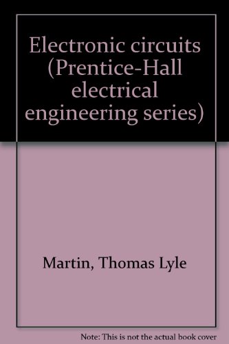 Electronic circuits (Prentice-Hall electrical e... B0007FL96C Book Cover