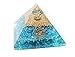 Orgone Pyramid Aquamarine Energy Generator with Emf Protection for Chakra Healing/Meditation Yoga Development- Balancing Positive Energy! A Solution for Physical, Emotional-Negativity Removal Stone