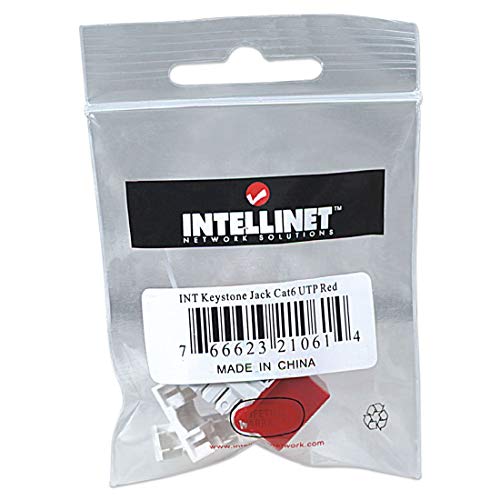 Intellinet Cat6 RJ45 Keystone Jack para Cable UTP Cat 6 miniatura 5