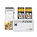 KODAK Mini 2 Retro 4PASS Portable Photo Printer (2.1x3.4 inches) Initial 8 Sheets + 60 Sheets Pack Bundle, White
