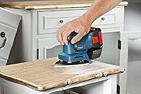Bosch Professional 18V System Akku Schwingschleifer GSS 18V-10 (inkl. 2x 5.0Ah Akku + Ladegerät, 3x Schleifblatt G120, 3x Schleifplatte, 1x Stanzwerkzeug, 1x Schraubendreher, L-BOXX) – Ansicht 4