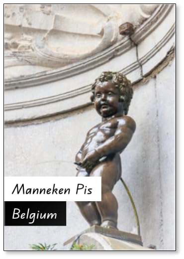 Célèbre fontaine Manneken Pis à Bruxelles, Belgique, The of Bruxelles, Aimant de réfrigérateur