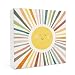 FHUGX Boho Sun Sunshine Wooden Box Sign,Boho Neutral Nursery Sunshine Box Sign For Baby Kids Room,Kids Room Girls Boys Dorm Desk Shelf Tabletop Decor,Boho Nursery Decor,5x5 Inch