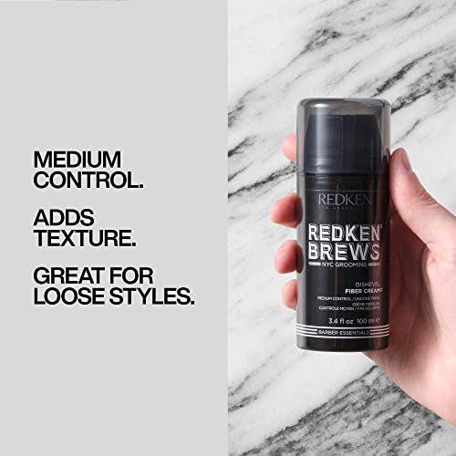 Redken Brews Fiber Cream For Men, Medium Hold, Natural Finish, 3.4 Fl Oz (Pack Of 1) #TOP2