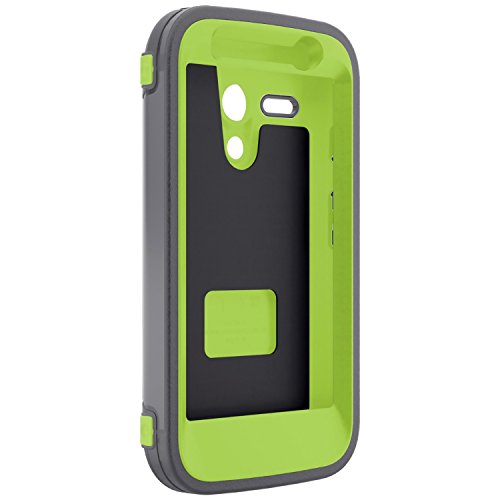 OtterBox DEFENDER SERIES for Moto G (1st Gen ONLY) - Retail Packaging - KEY LIME (GLOW GREEN/SLATE GREY)