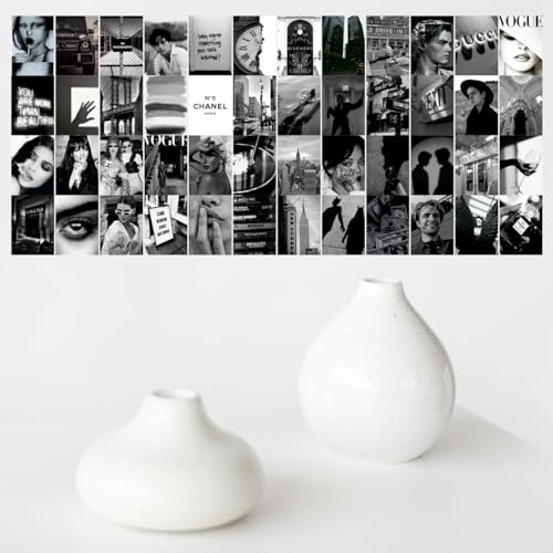 Image of SAW Black And White Posters - Pack Of 54 | 4 x 6 Inches | Aesthetic Artwork Posters | Wall Decor For Living Room, Bedroom, Home And Office