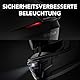 Sena Phantom Integralhelm mit integrierter Kommunikation, LED-Beleuchtung und 2. Generation Sound by Harman Kardon (Schwarz glänzend, XL)