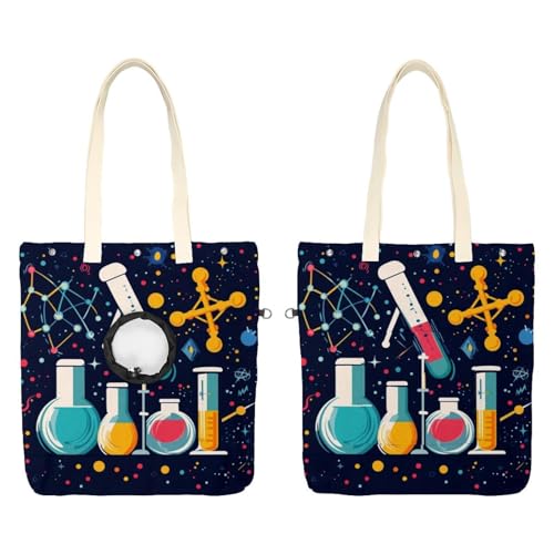 Bolsa de hombro de lona para perros y gatos pequeños con diseño portátil 2