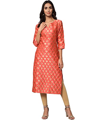 Kurta en coton et soie pour femme au design ethnique chic