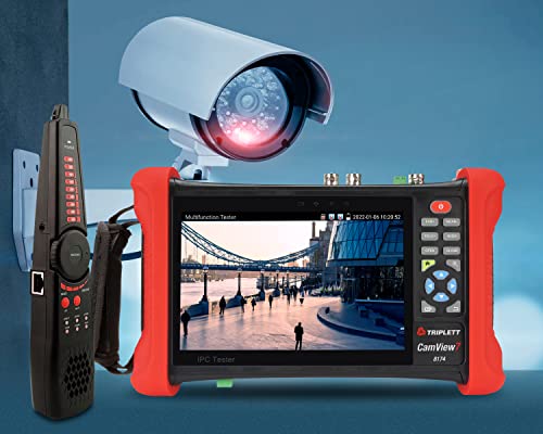 Image of Triplett 8174 CamView 7 Security Camera Tester and 2.4G Spectrum Analyzer with 7 inch Retina Touch Screen