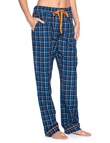Ashford & Brooks Women's Woven Pajama Set Plaid Two-piece Pj Sets Sleepwear Loungewear Button-Down Pj Sets4