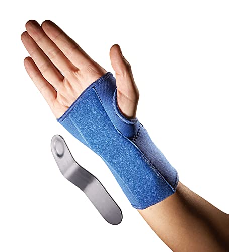 LP Wrist Splint Support 725 (Left Hand) weak or stiff wrist, Aids in treatment of carpal tunnel syndrome "Spoon" stay may be removed as healing progresses for Men & Women Left Hand Large Size(18.7~21.3 cm)_The Health Store Pvt.Ltd