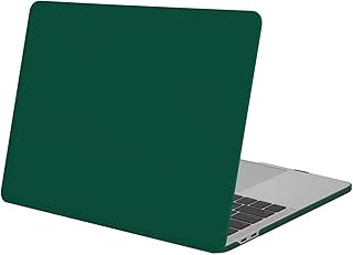 MOSISO Compatible with MacBook Pro 13 inch Case M2 2023, 2022, 2021-2016 A2338 M1 A2251 A2289 A2159 A1989 A1708 A1706 with/Without Touch Bar, Protective Plastic Hard Shell Case Cover,Peacock Green