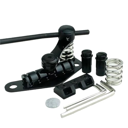 Tune-O-Matic スタイルエレキギターブリッジストップバーテールピーストレモロ LP SG ギター用ゴールドクローム黒銅素材(BK)