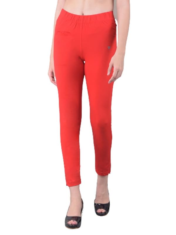 Image of Comfort Lady Women Cotton Blend Regular Fit for Casual,Formal and Daily Use Kurti Pants with Front Pocket