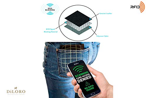 Diloro Full Size Mens Wallets Italy Bifold Flip Id Leather Wallet Vertical Slots Coin And Zip Compartment Rfid Blocking (Dark Hunter Brown) #TOP6