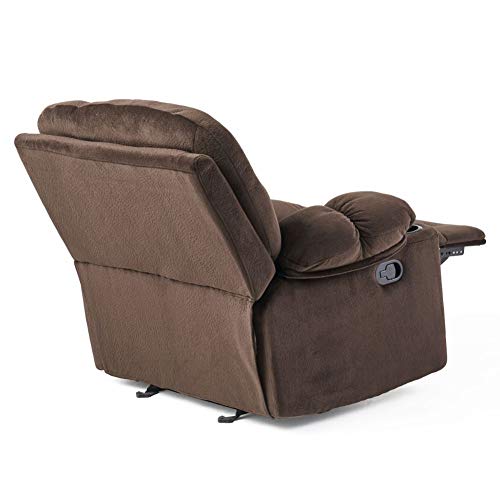 Christopher Knight Home Gannon Fabric Gliding Recliner, Chocolate 42.52D X 38.58W X 40.94H In #TOP7